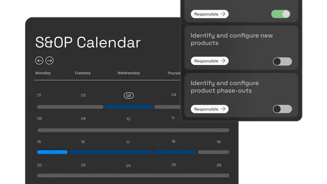 S&OP Calendar