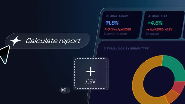 Forecast Deviation Report: monitor the accuracy of your planning