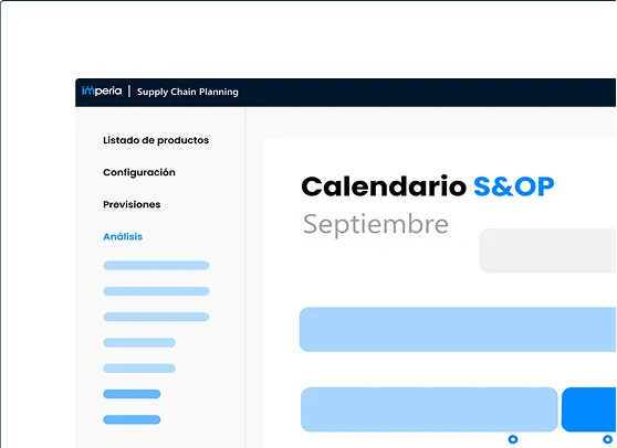 Calendar S&OP