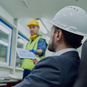 Lavoratore che monitora l’applicazione del Just In Time.