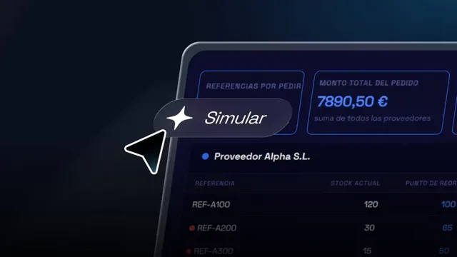 Simulador de Pedidos de Compra: calcula qué pedir, cuánto y a qué proveedor